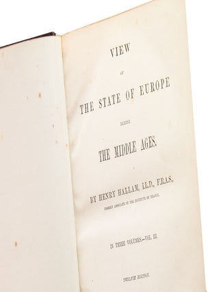 View of the State of Europe During the Middle Ages