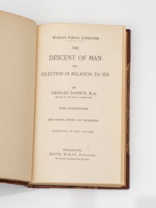 The Descent of Man and Selection in Relation to Sex