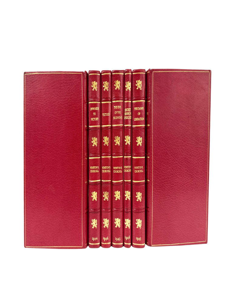 Item #3504 War Speeches. Winston S. Churchill.